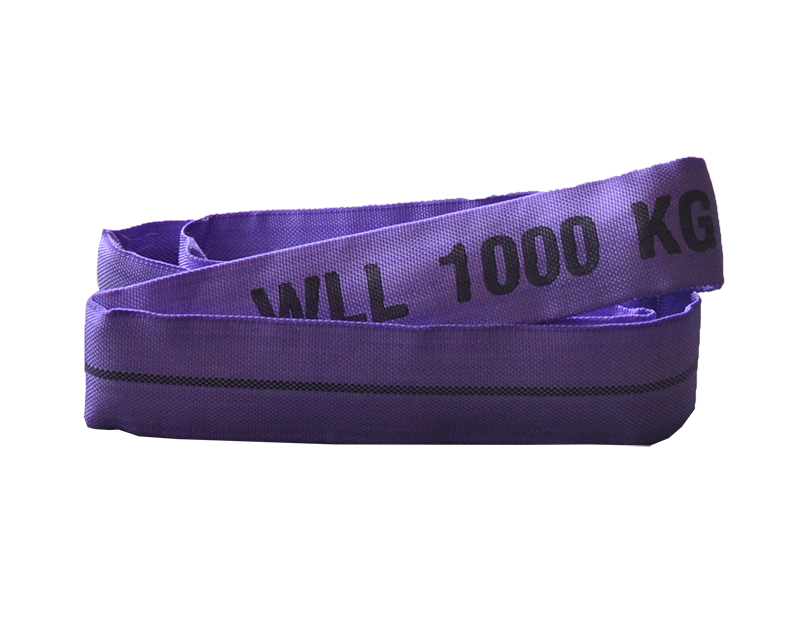 Rundschlingenhaken Hebeband Haken GK8 Tragf.:1000 kg violett
